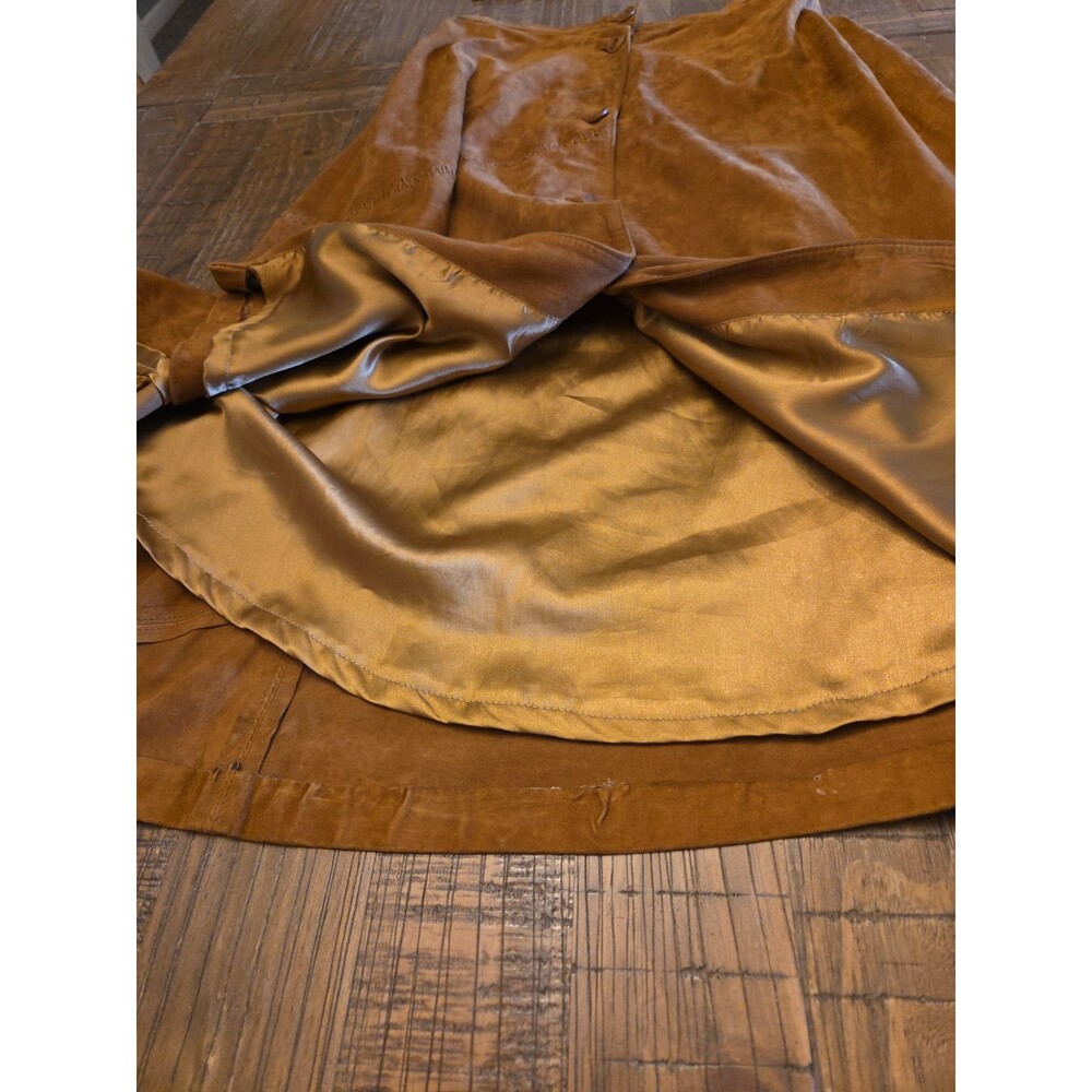 Riding Leap Mabrun Vintage Leather Maxi Skirt Please See Pictures For Measuremen - Picture 15 of 16